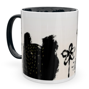 bee&HONEY BEAR Keramiktasse - schwarz