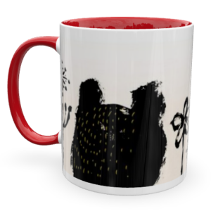 bee&HONEY BEAR Keramiktasse - rot