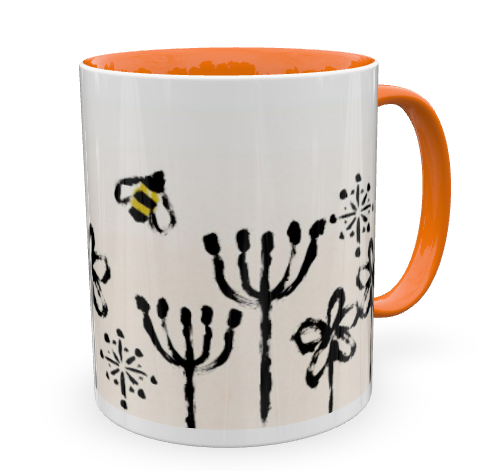 bee&HONEY BEAR Keramiktasse - orange – Bild 2